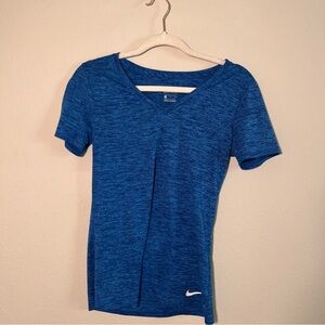 Nike Women's Blue V-Neck Top